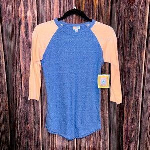 LuLaRoe Randy Raglan 3/4 Sleeve Shirt